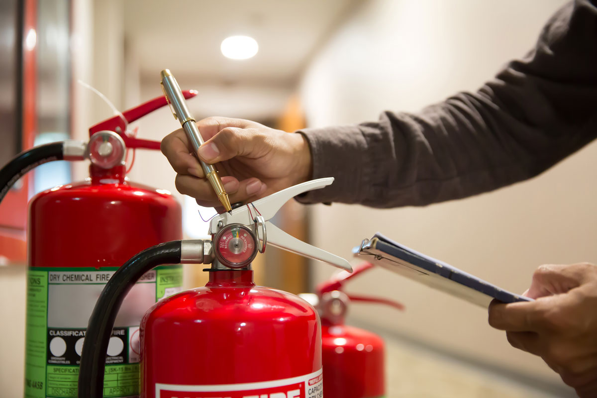 Kontrolle Feuerlöscher